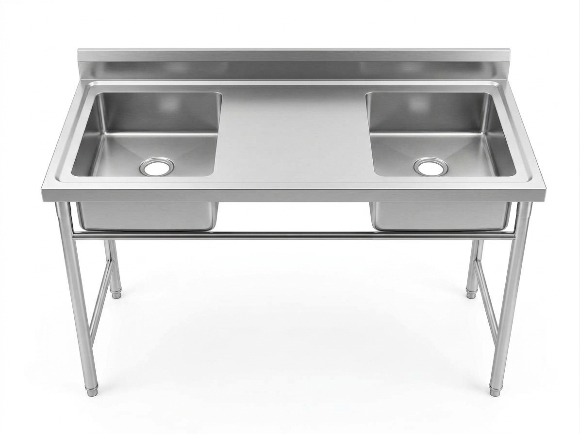 Stainless Steel Double-Bowl Sink 180*60